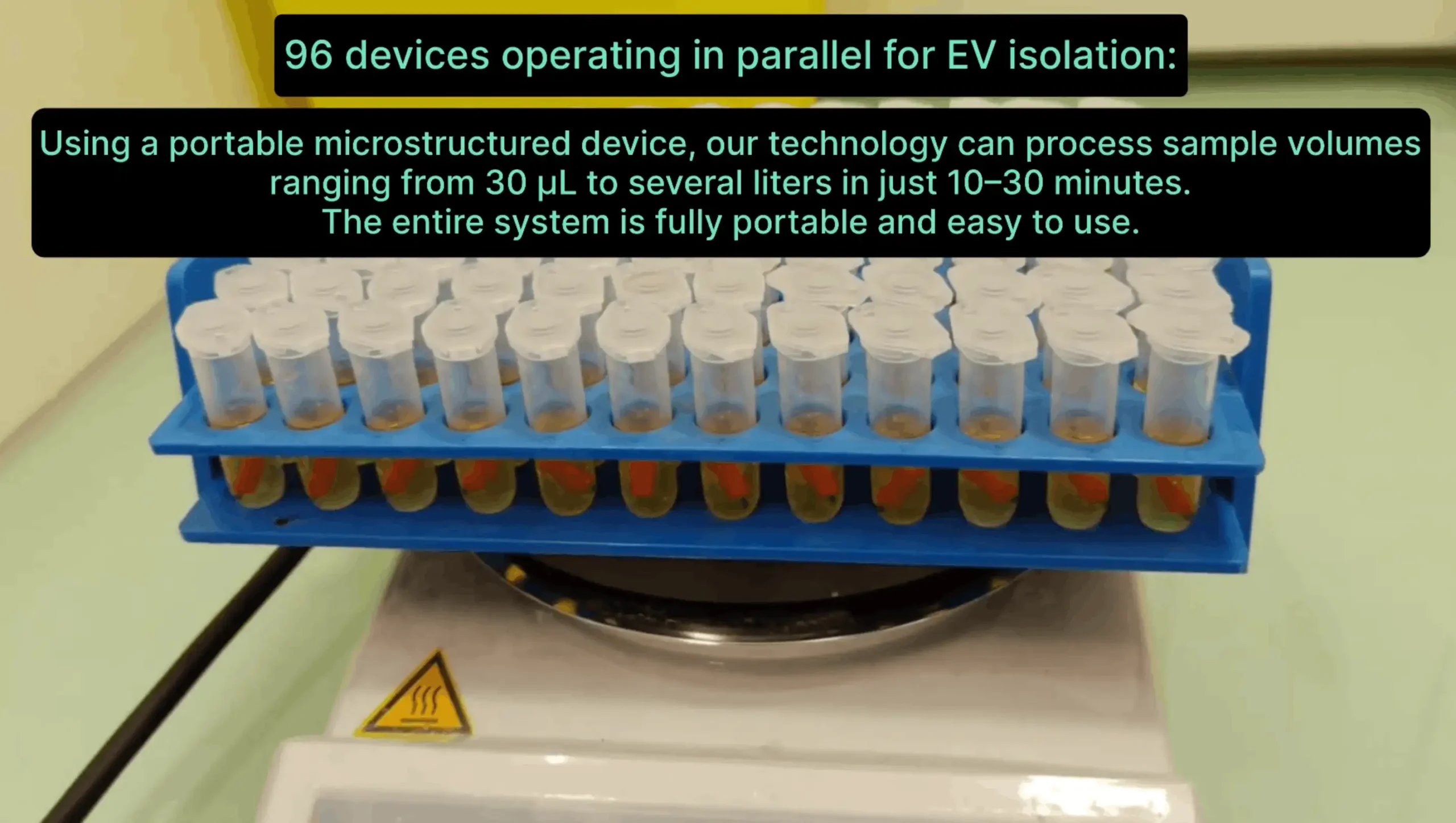 M-PMED Cartridge and Magnetic Stirrer Plate Setup